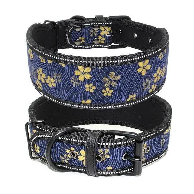 Reflective Adjustable Dog Collar with Buckle for Small Large Dogs