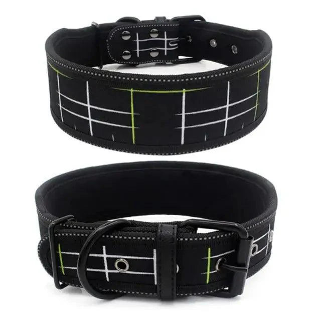 Reflective Adjustable Dog Collar with Buckle for Small Large Dogs