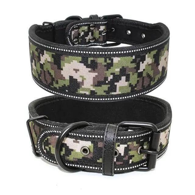 Reflective Adjustable Dog Collar with Buckle for Small Large Dogs