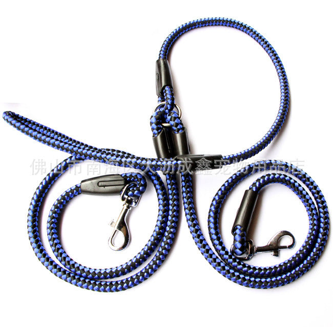 Double Ended Dog Traction Rope Leash for Walking Two Dogs