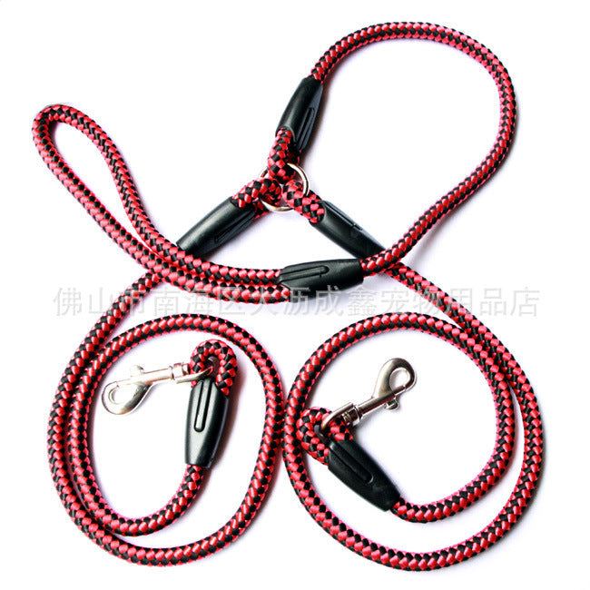 Double Ended Dog Traction Rope Leash for Walking Two Dogs