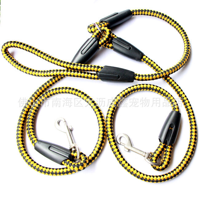 Double Ended Dog Traction Rope Leash for Walking Two Dogs