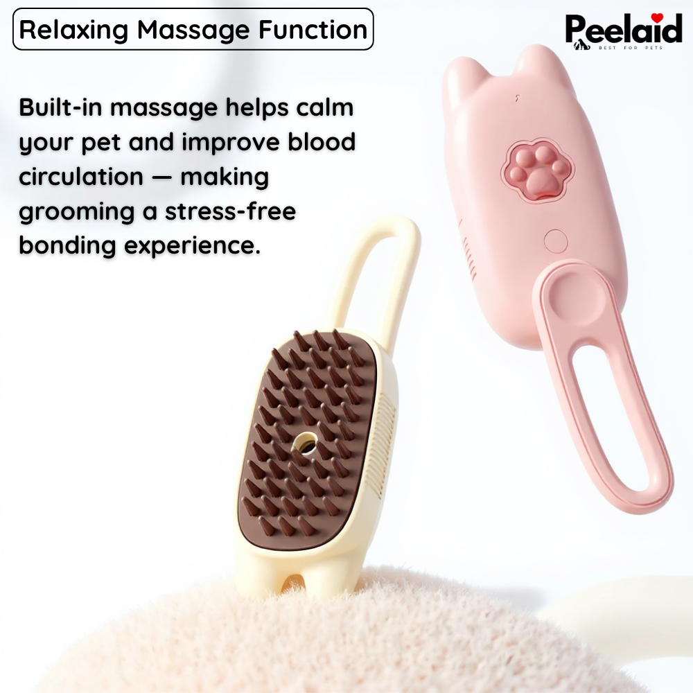 Steam Pet Grooming Brush for Dogs Cats Hair Removal Tool