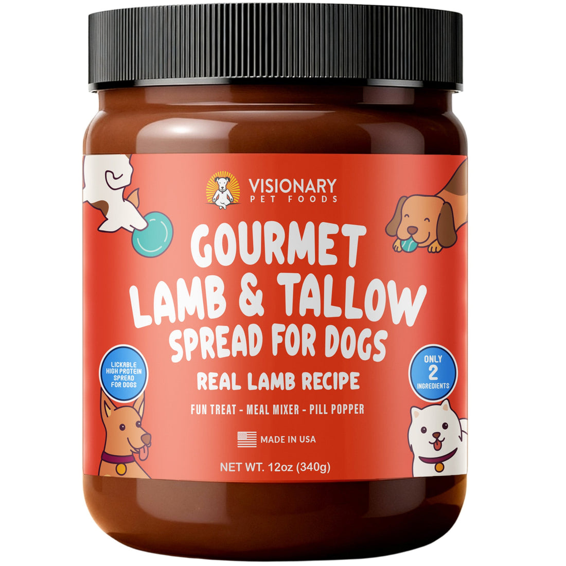 Lamb & Beef Tallow Dog Meat Spread – High-Protein, Low-Carb Keto Treat