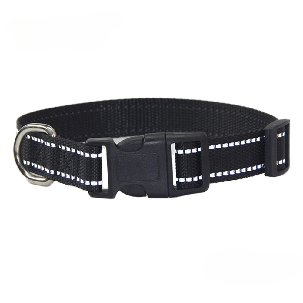Nylon Dog Collar and Leash Set for Small Large Dogs
