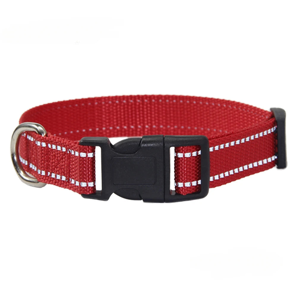 Nylon Dog Collar and Leash Set for Small Large Dogs