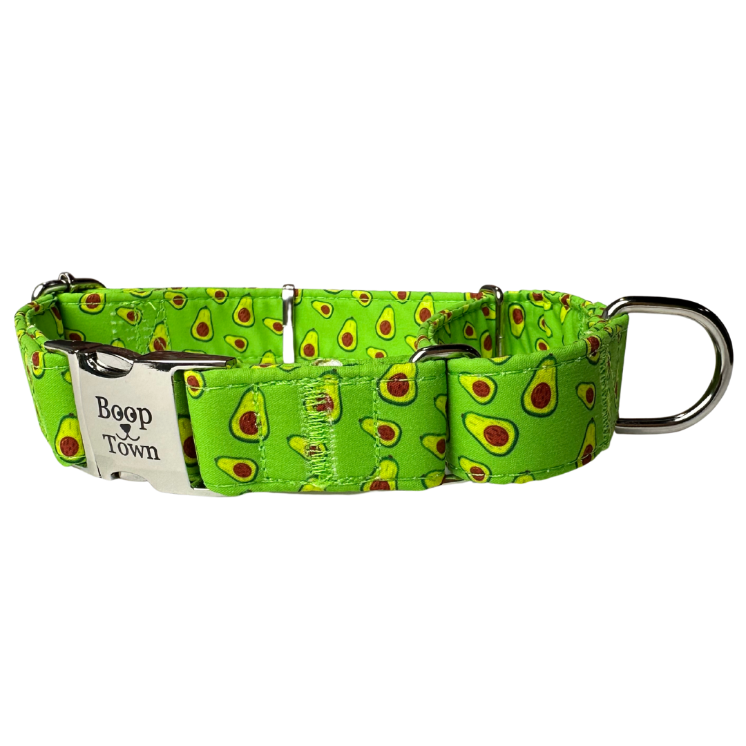 Boop Town Soft Cotton Dog Collar Adjustable Durable Gold Hardware