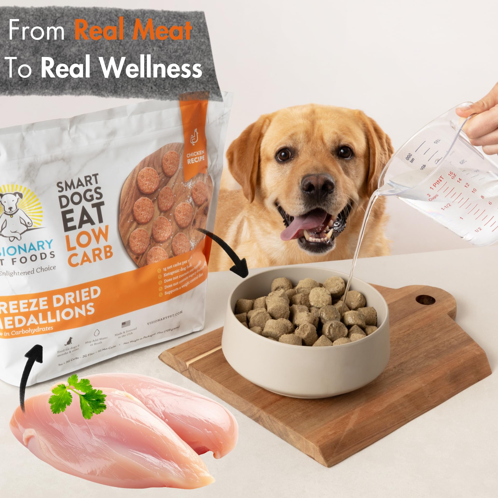 Freeze Dried Chicken Dog Food High Protein Grain Free