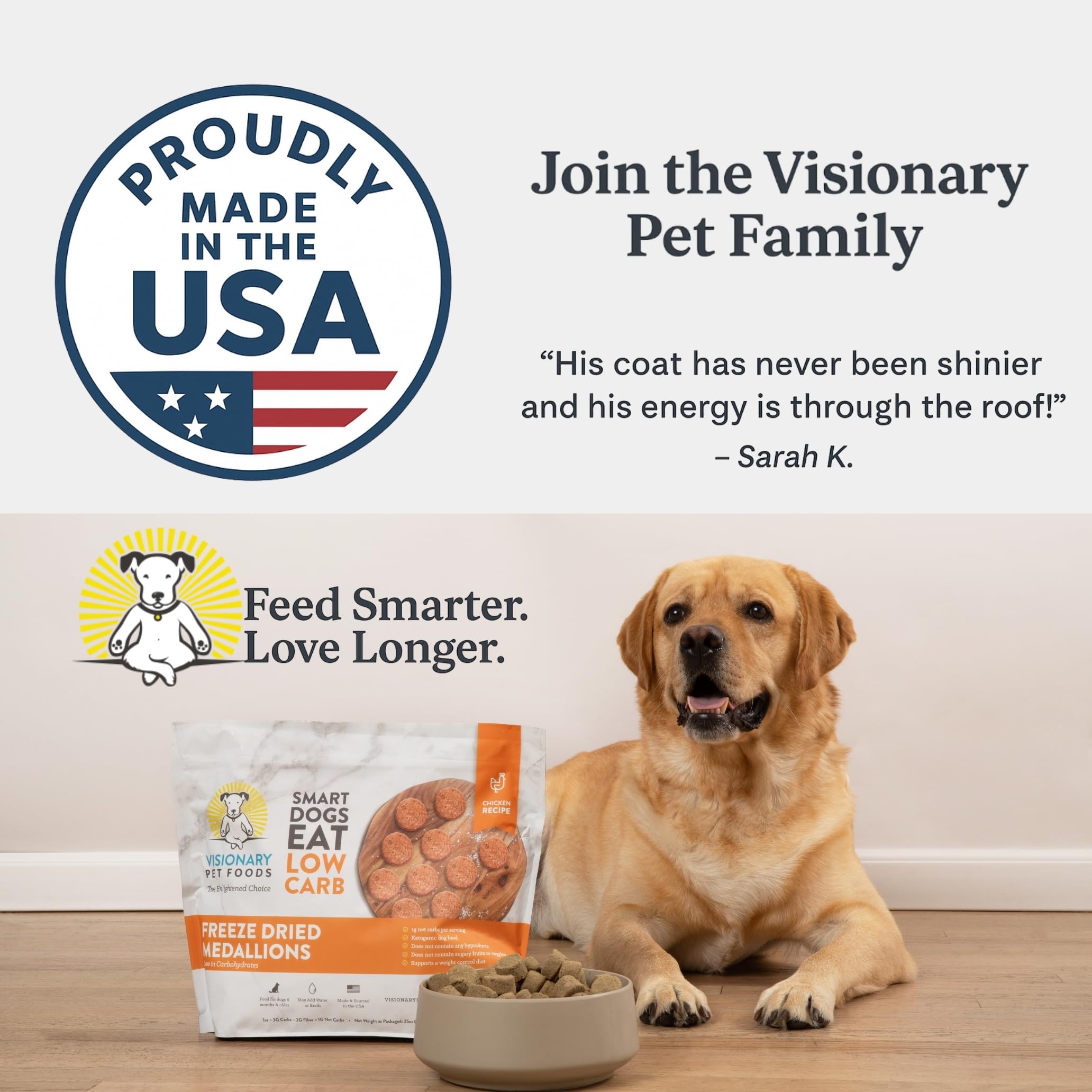 Freeze Dried Chicken Dog Food High Protein Grain Free