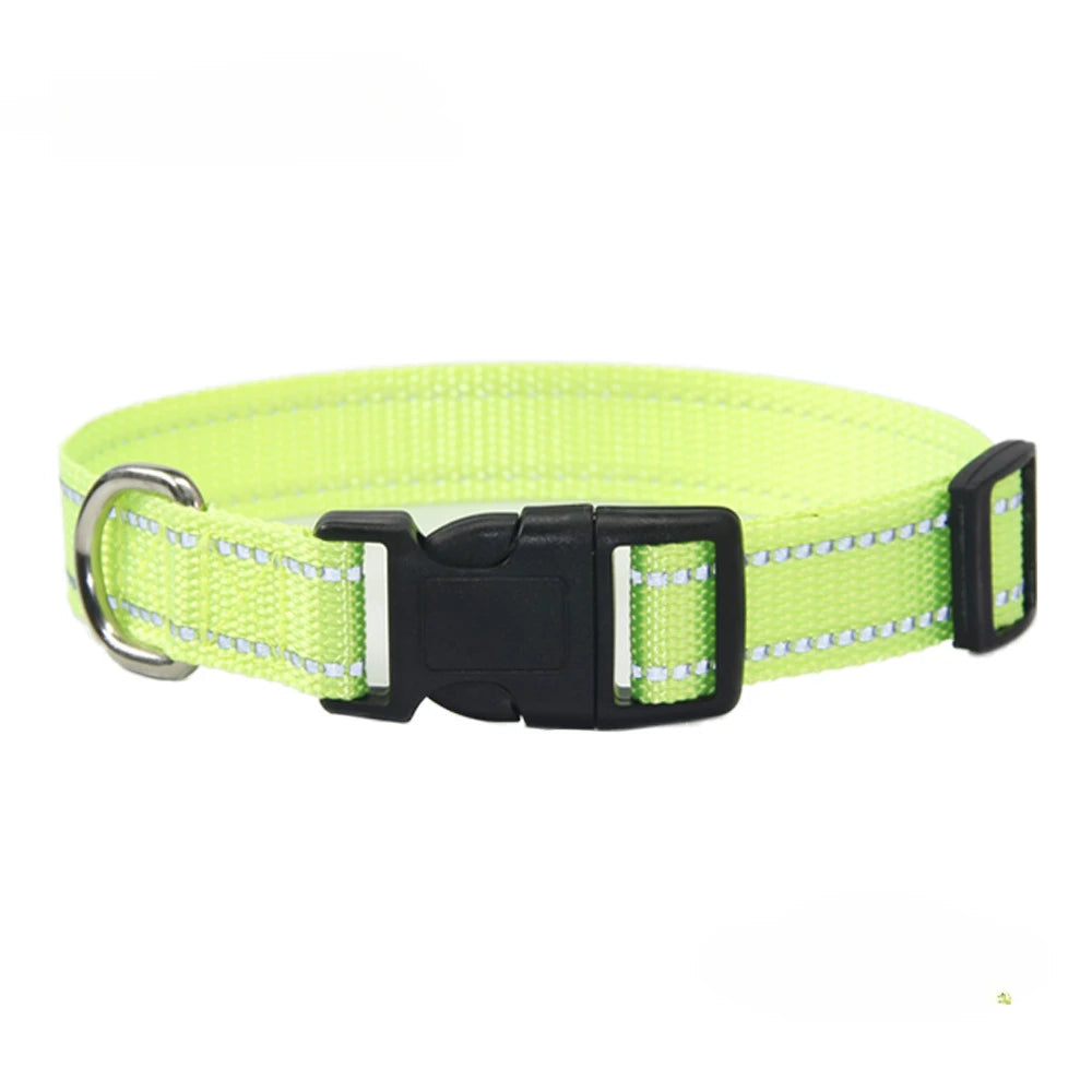 Nylon Dog Collar and Leash Set for Small Large Dogs