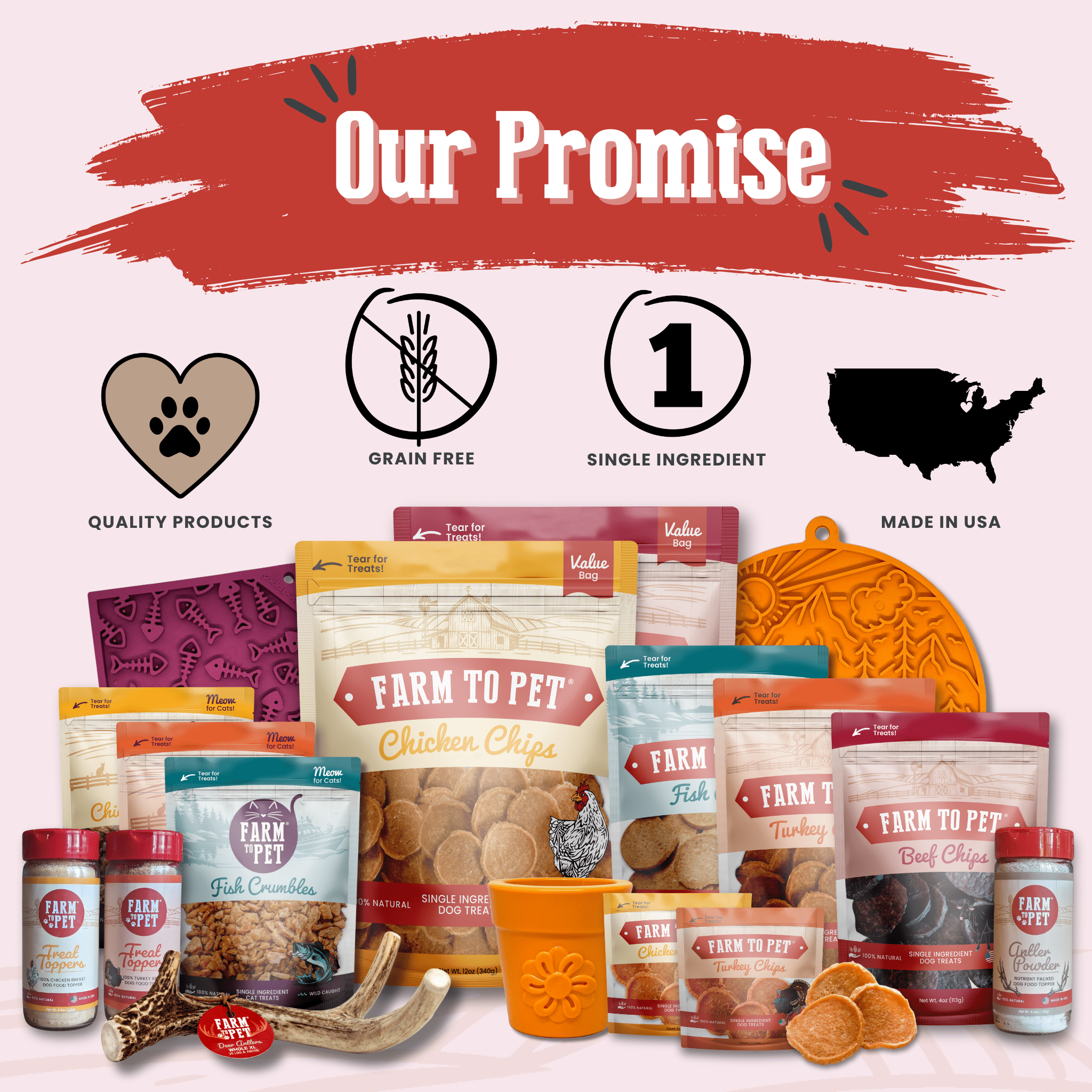 Puppy Packs 'n Snacks Dog Treat Starter Pack | Single-Ingredient