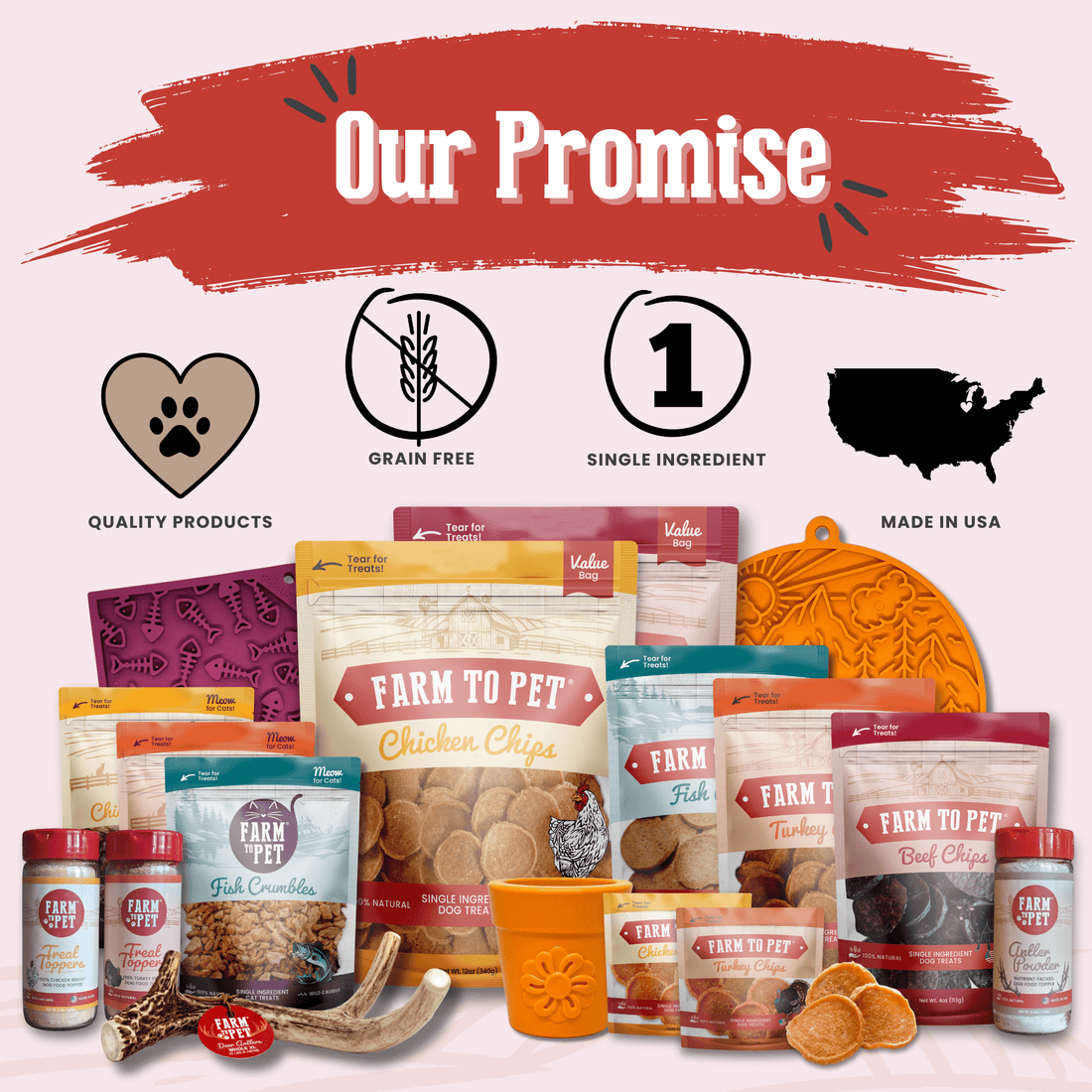 Puppy Packs 'n Snacks Dog Treat Starter Pack | Single-Ingredient