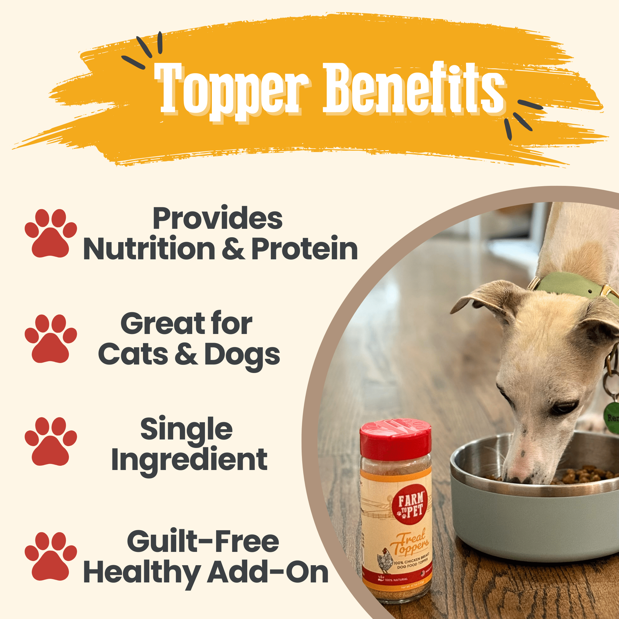 Treat Topper Chicken | Healthy Meal Supplement for Dogs