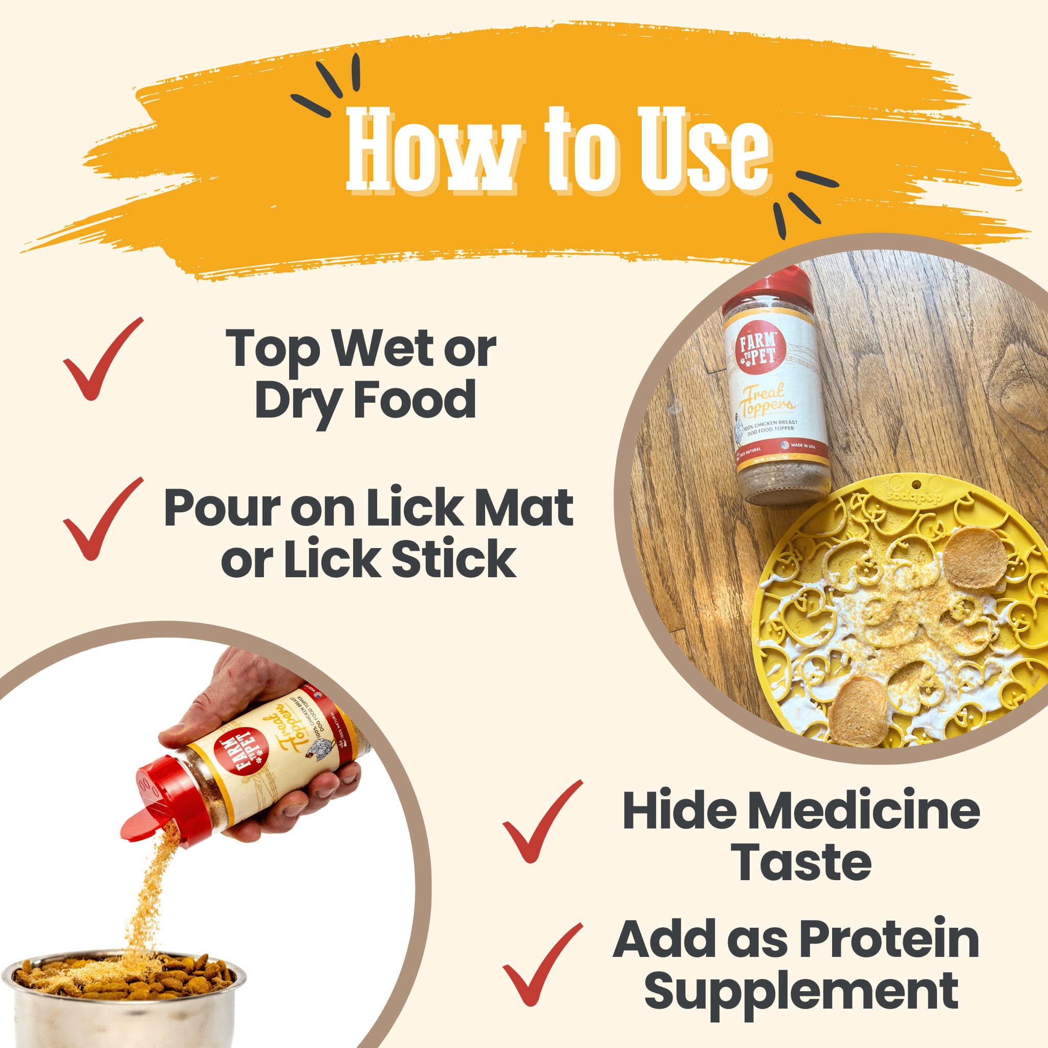 Treat Topper Chicken | Healthy Meal Supplement for Dogs