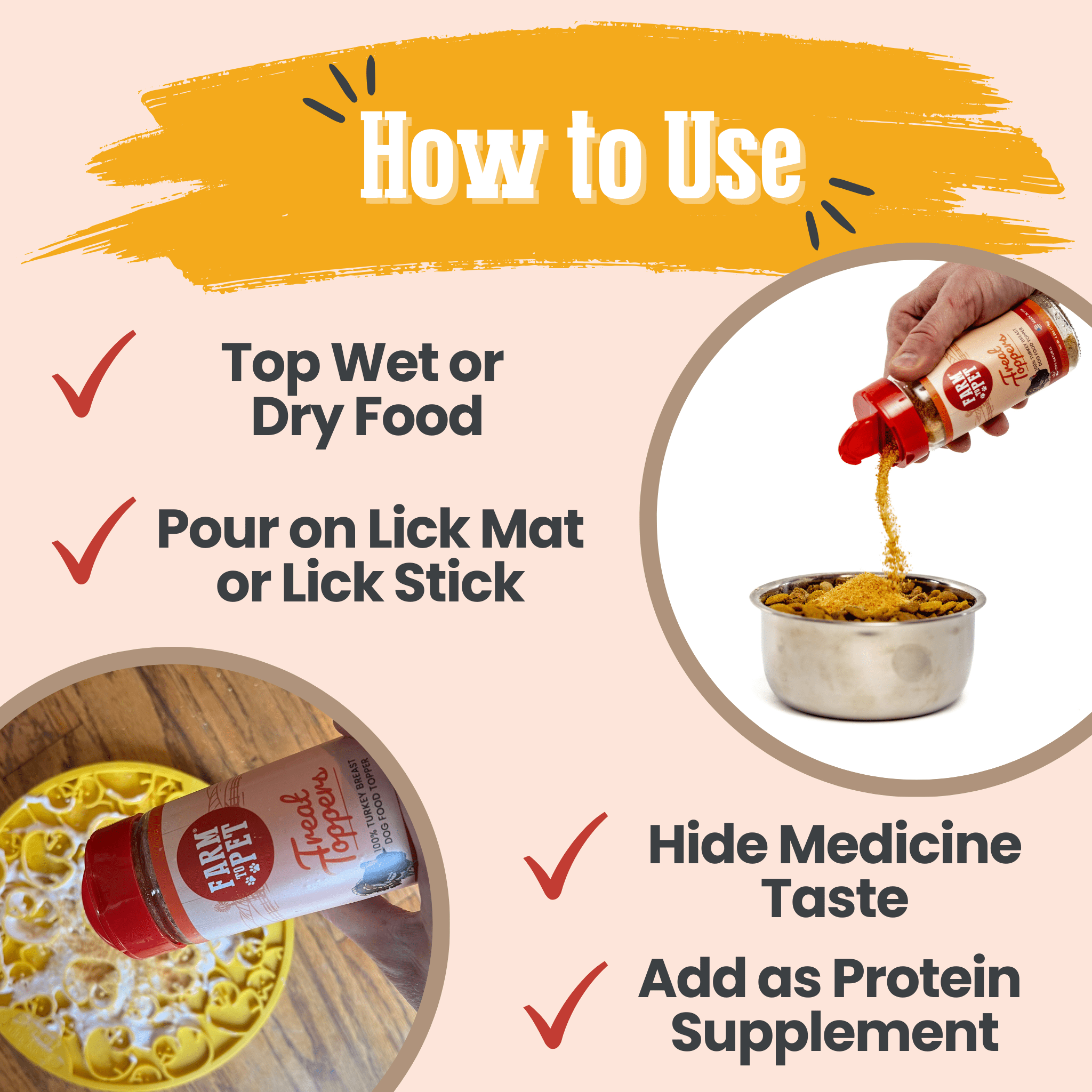 Treat Topper Turkey Dog Food | Healthy Meal Supplement for Dogs