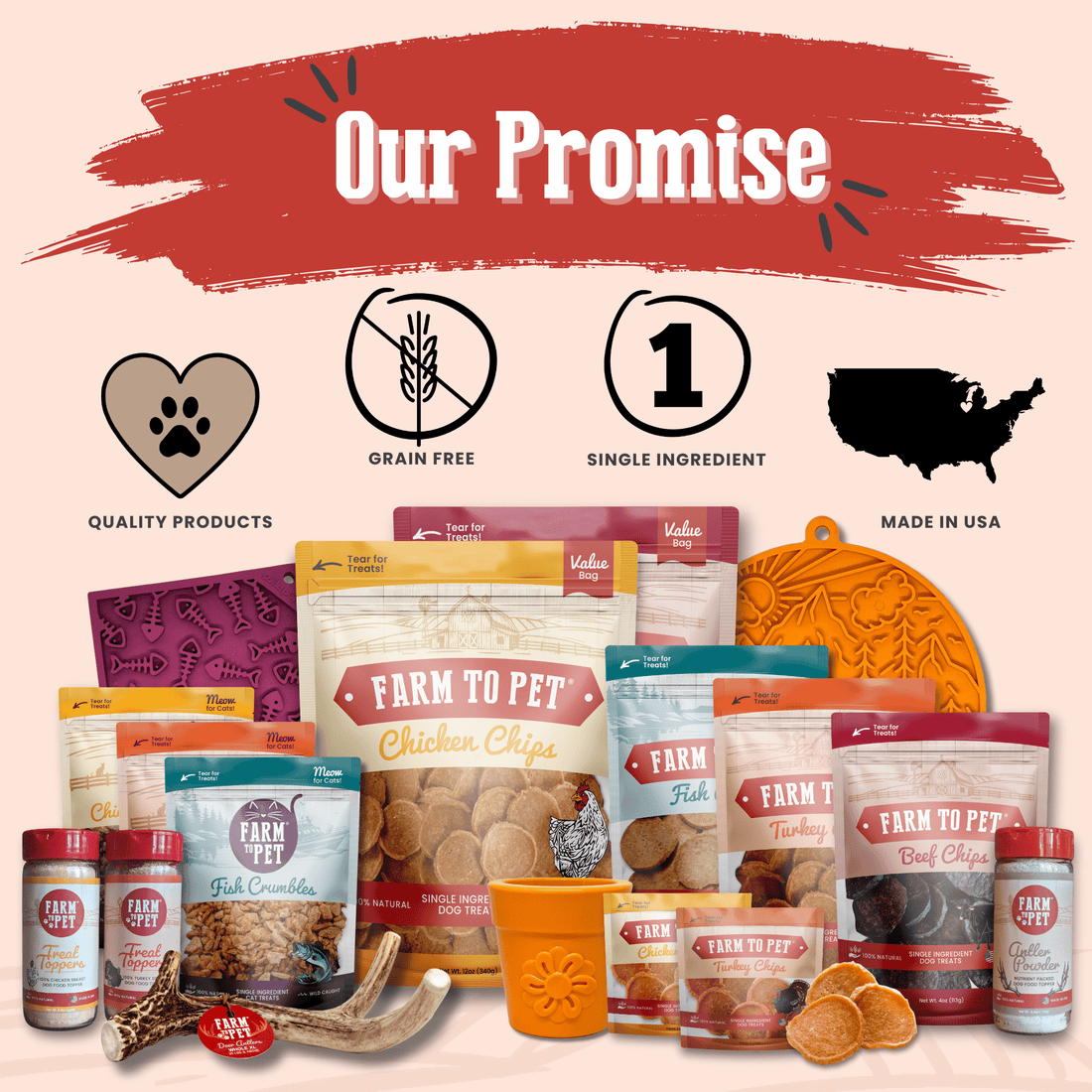 Puppy Packs 'n Snacks Dog Treat Starter Pack | Single-Ingredient