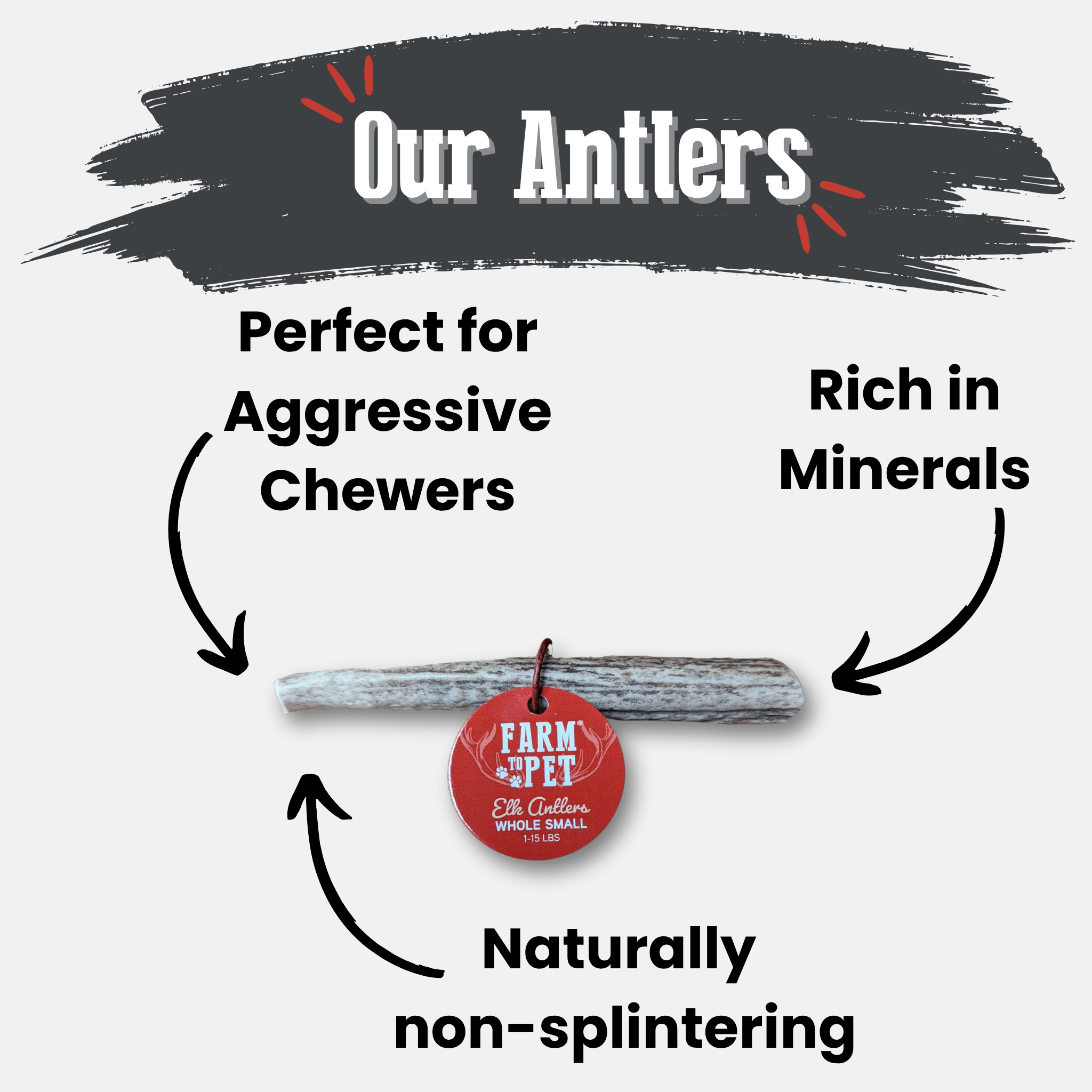 Elk Antler Dog Chews | All-Natural Whole and Split Chews for Dogs