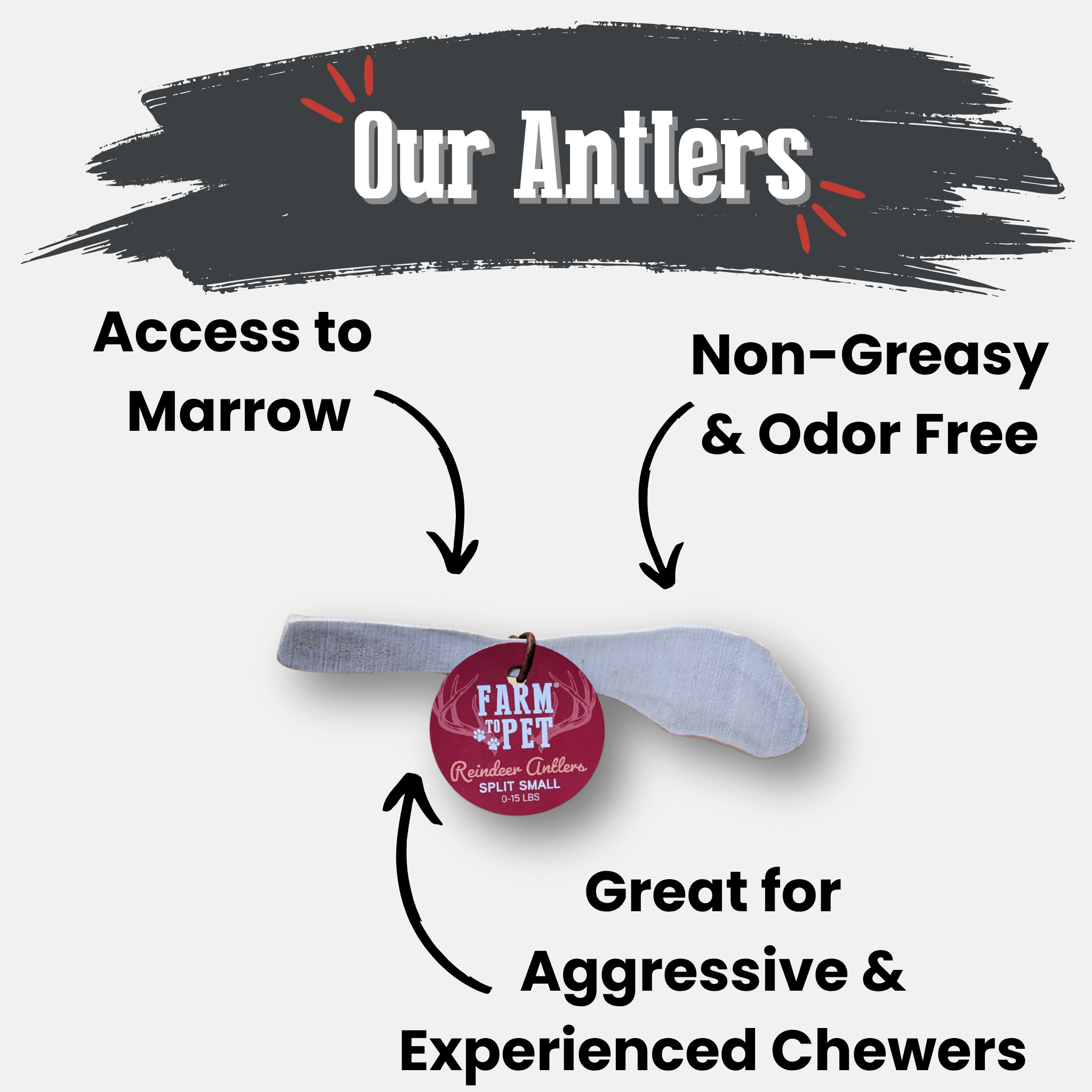 Reindeer Antler Dog Chews | Organic
