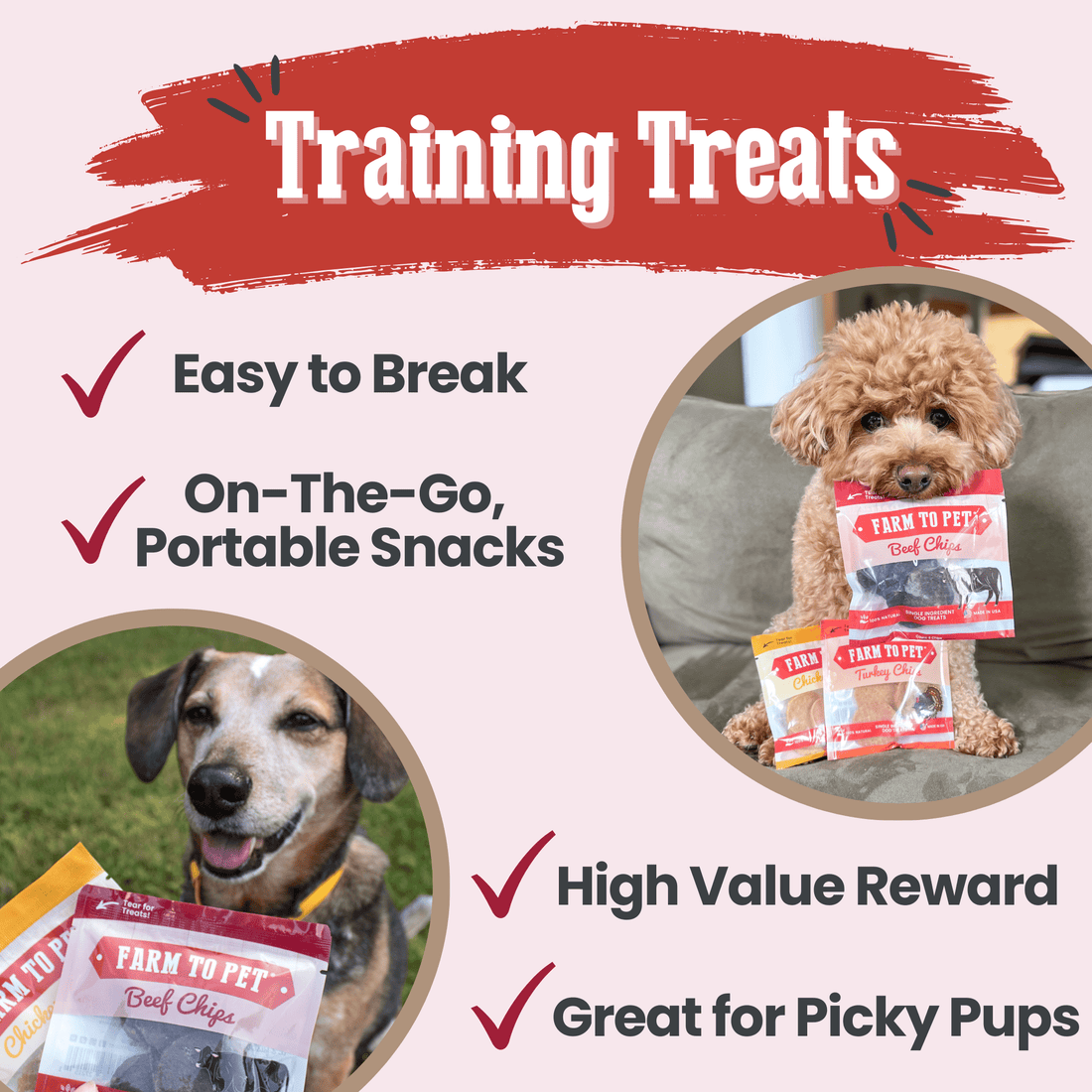Puppy Packs 'n Snacks Dog Treat Starter Pack | Single-Ingredient