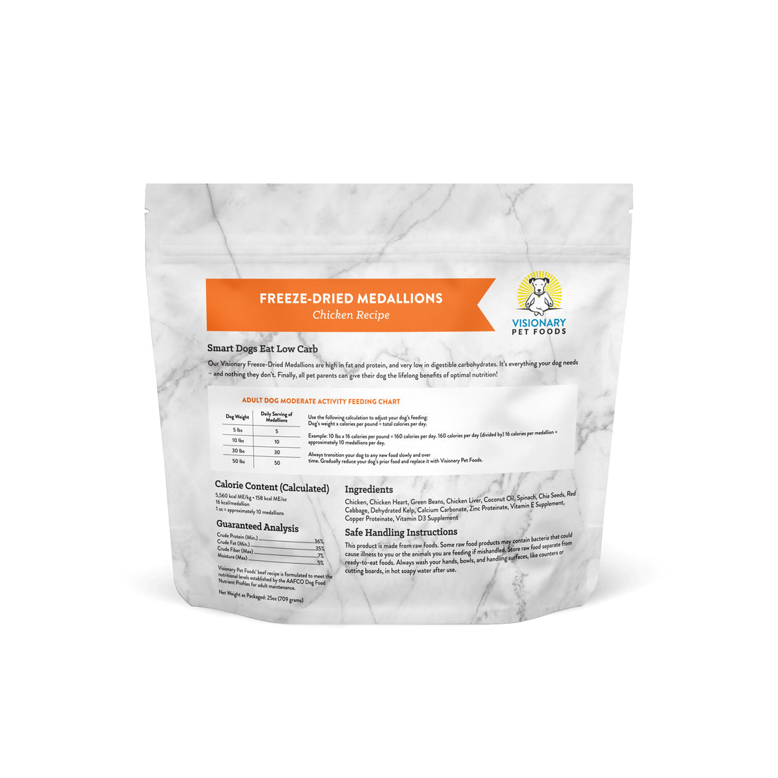 Freeze Dried Chicken Dog Food High Protein Grain Free