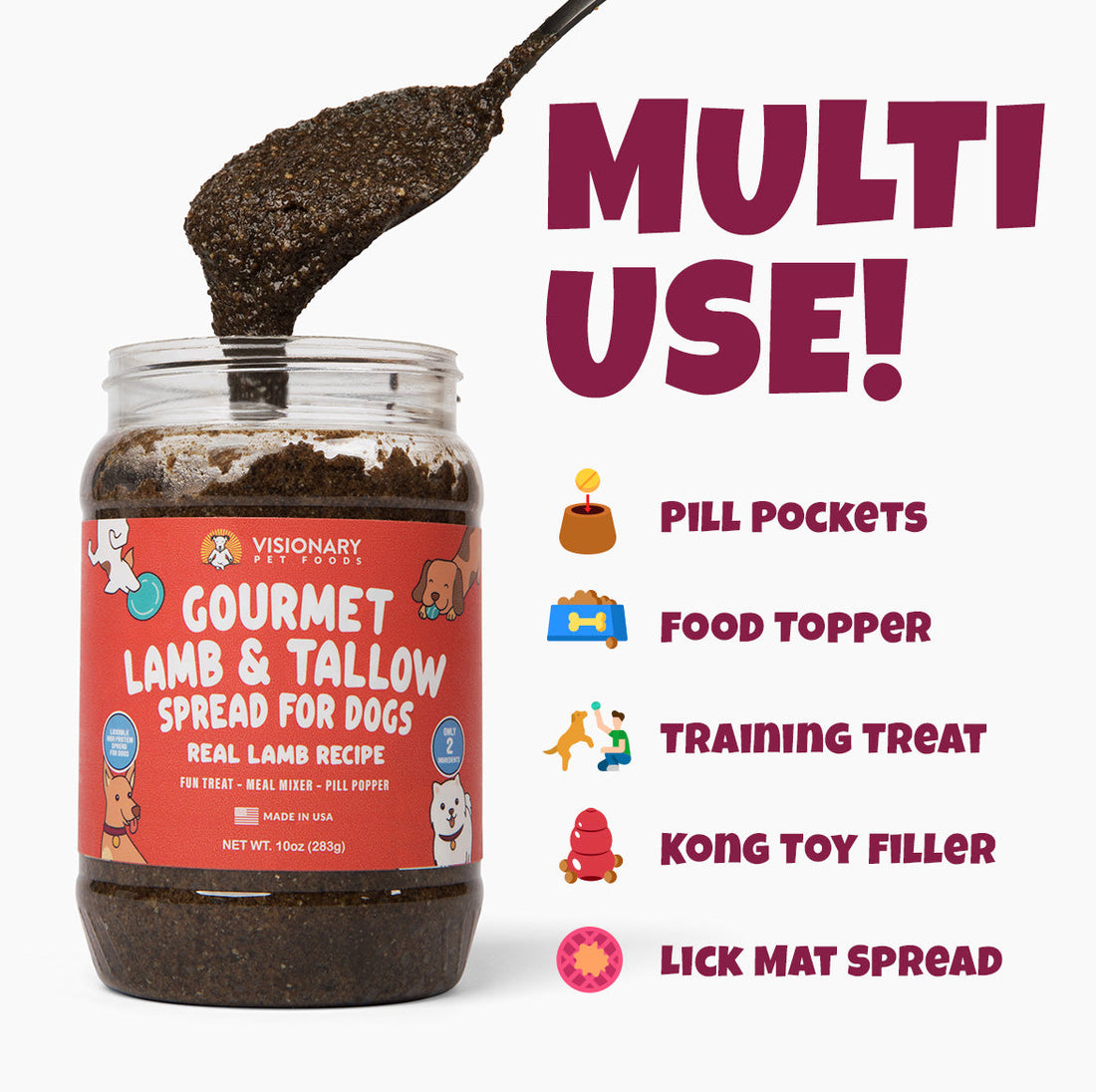 Lamb & Beef Tallow Dog Meat Spread – High-Protein, Low-Carb Keto Treat