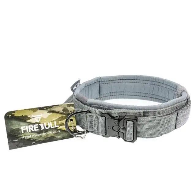 Adjustable Military Nylon Dog Collar Leash Set for Medium Large