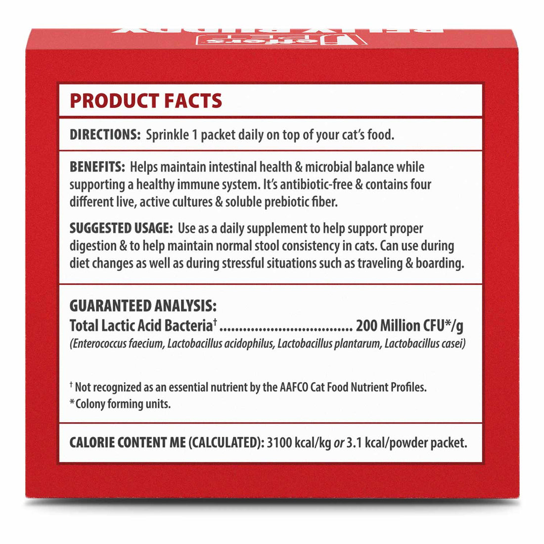 Jeffers BELLY BUDDY Probiotic Supplement for Cats – Multi-Strain Digestive & Immune Support