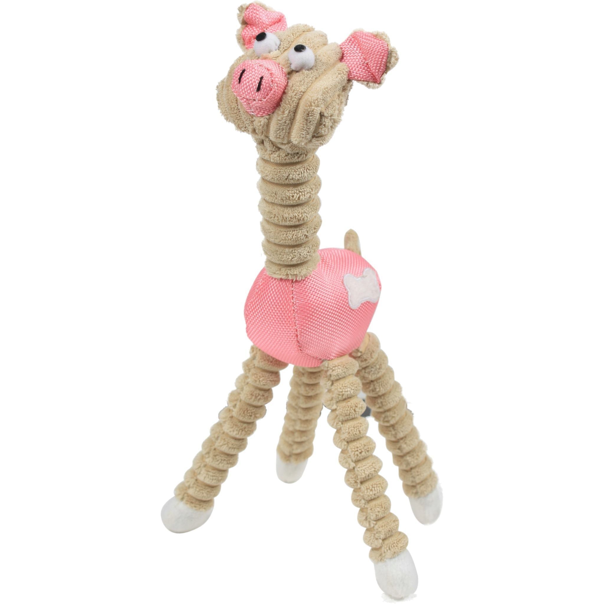 Giraffe Cow Jute Rope Squeaky Dog Toy