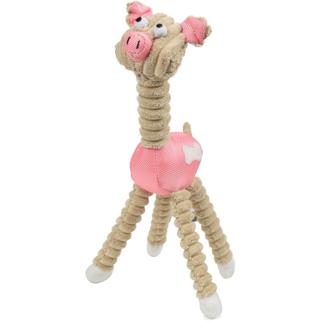 Giraffe Cow Jute Rope Squeaky Dog Toy