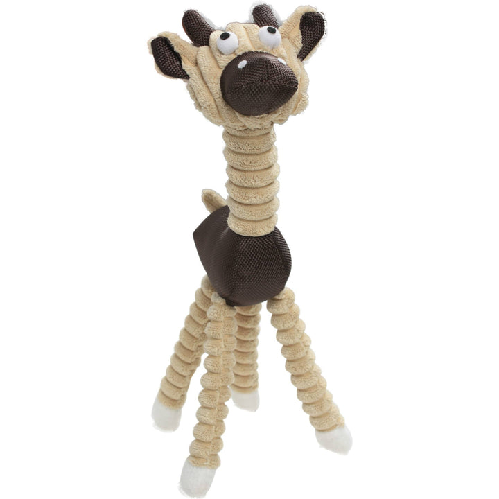 Giraffe Cow Jute Rope Squeaky Dog Toy