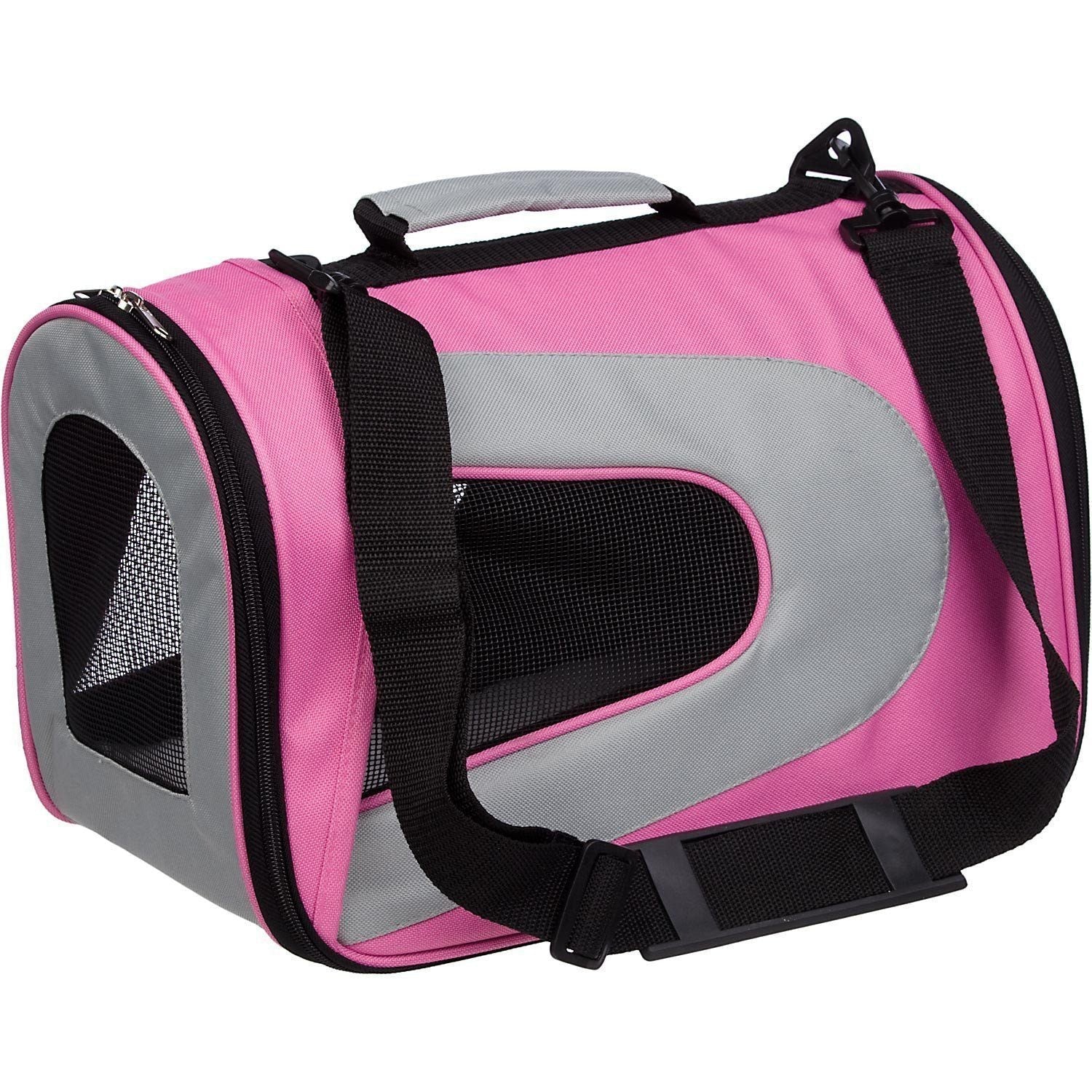 Sporty Mesh Airline Approved Folding Travel Pet Dog Carrier