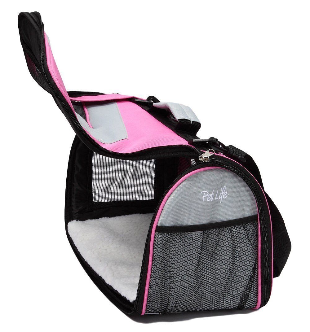 Sporty Mesh Airline Approved Folding Travel Pet Dog Carrier
